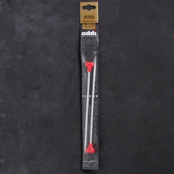 Addi Kalpli 4,5mm 20cm Klasik Alüminyum Örgü Şişi - Image 1