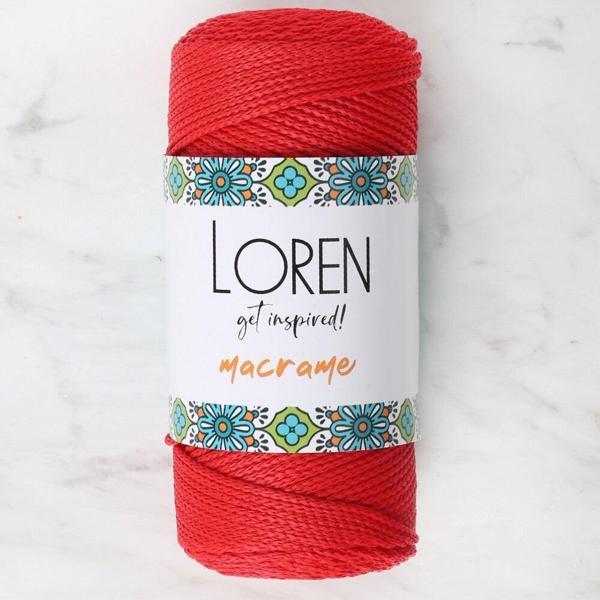 Loren Macrame Kırmızı El Örgü İpi - RM 0100 - 34334 - Image 1