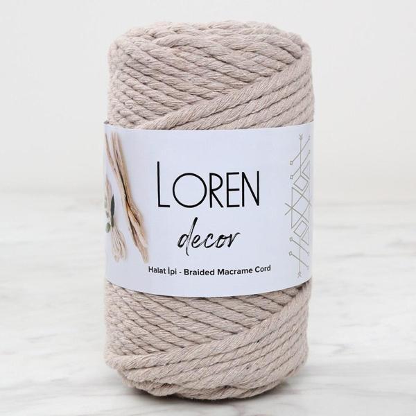 Loren Decor 3 Büküm Makrome İpi Bej - L049 - Image 1