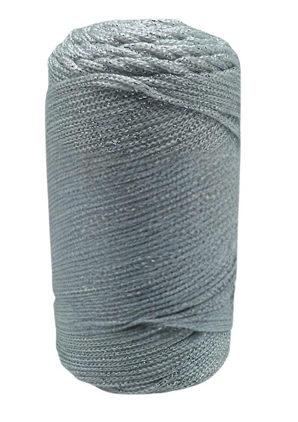 Makrome İpi 3 mm Polyester Gri Simli - Image 1