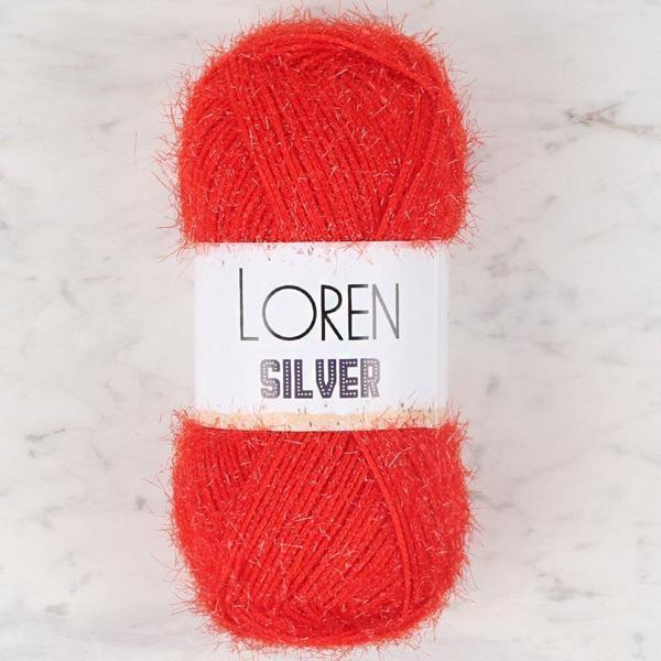 Loren Silver Kırmızı El Örgü İpi - RS0025 - 34087 - Image 1