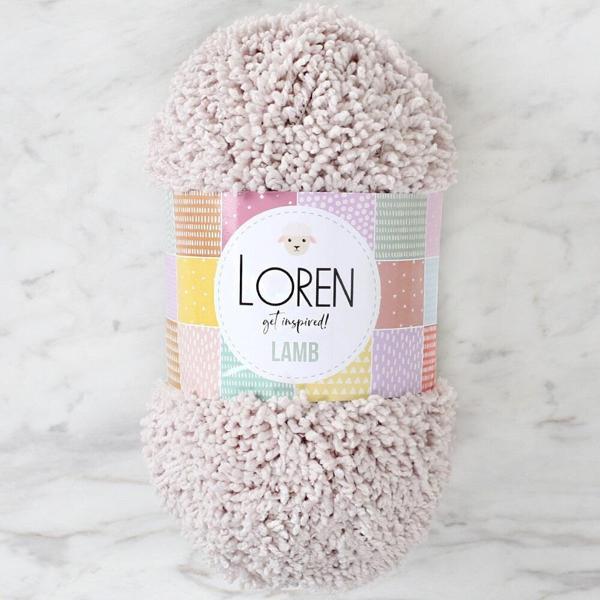 Loren Lamb Açık Bej El Örgü İpi - R055 - 34420 - Image 1