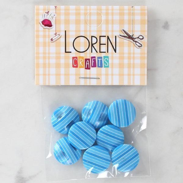 Loren Crafts 8'li Desenli Düğme - 1099 - Image 1