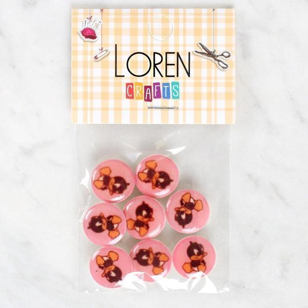 Loren Crafts 8'li Ördek Düğme - 1202 - Image 1