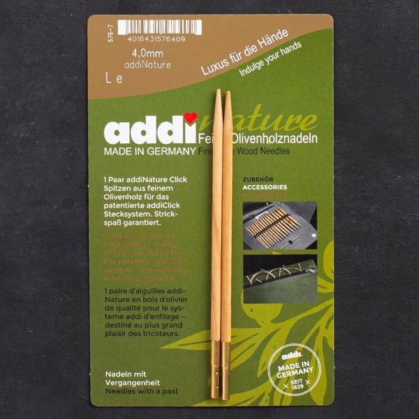 Addi Nature Olive Wood Click 4mm 13cm Misinalı Şiş - Image 1