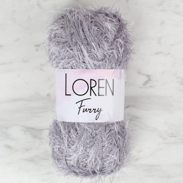 Loren Furry Gri El Örgü İpi - RF006 - 34045 - Image 1