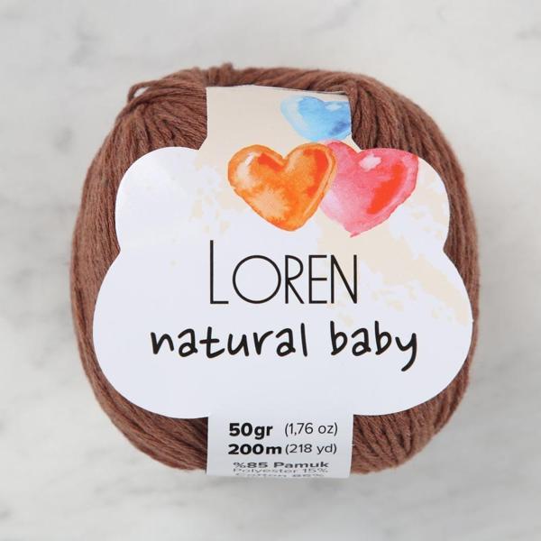 Loren Natural Baby Tarçın El Örgü İpi - R072 - Image 1