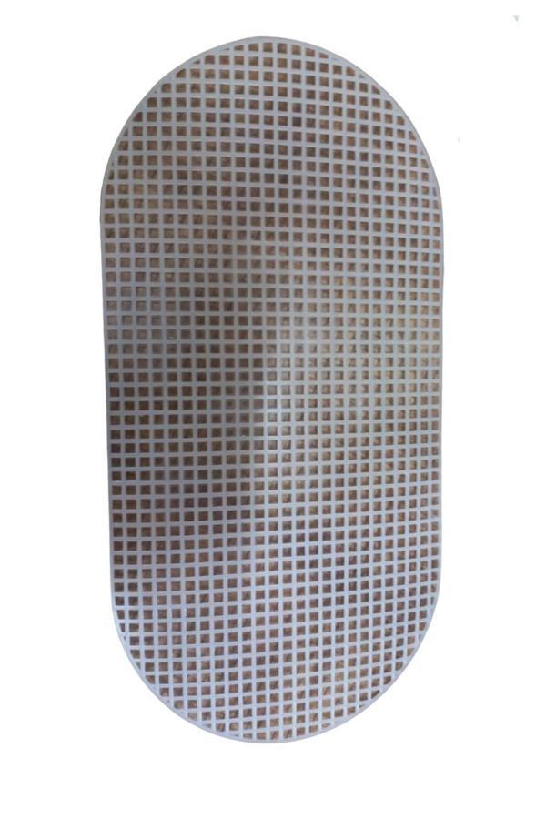 Çanta Kanvası Oval 30x15 cm Beyaz - Image 1