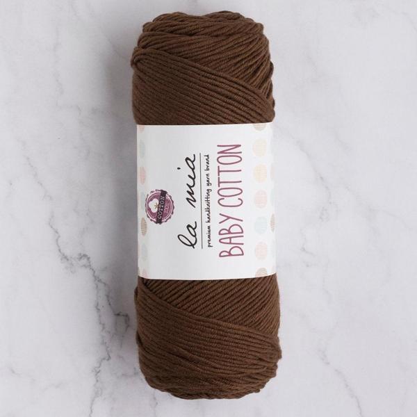 La Mia Baby Cotton Kahverengi El Örgü İpi - L005 - 33633 - Image 1