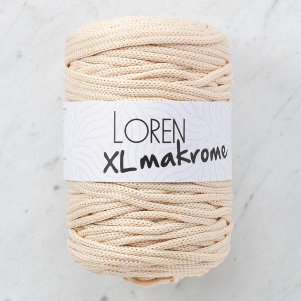 Loren XL Makrome Açık Bej El Örgü İpi - R040 - 33705 - Image 1