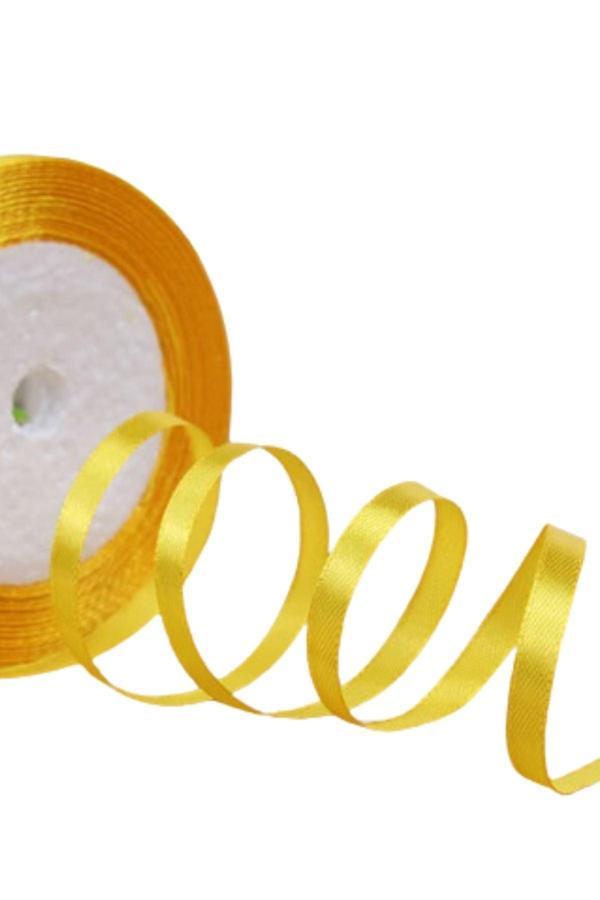 Saten Kurdele 2 cm 10 Metre Hardal - Image 1