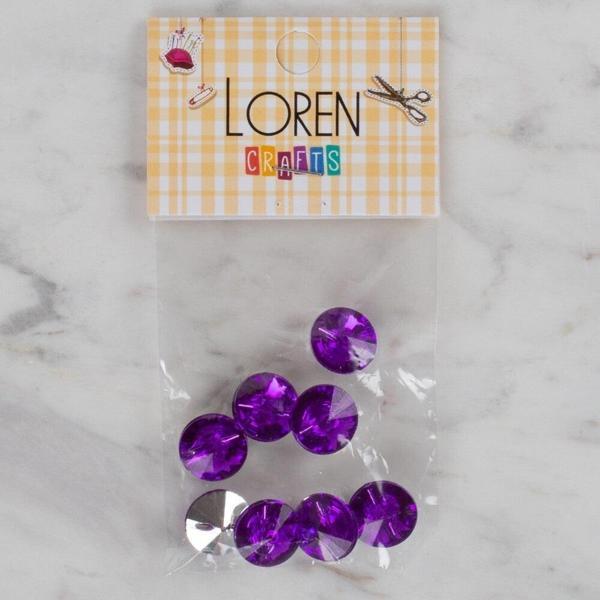 Loren Crafts mor 8 li düğme - 200 - Image 1
