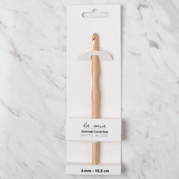La Mia Whitewood 6 mm 15.5 cm Ahşap Yün Tığ - Image 1