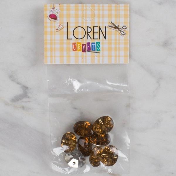 Loren Crafts kahverengi 8 li düğme - 243 - Image 1