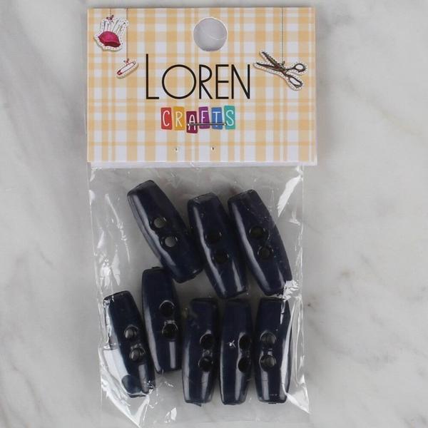 Loren Crafts lacivert 8 li çoban düğmesi - 55 - Image 1