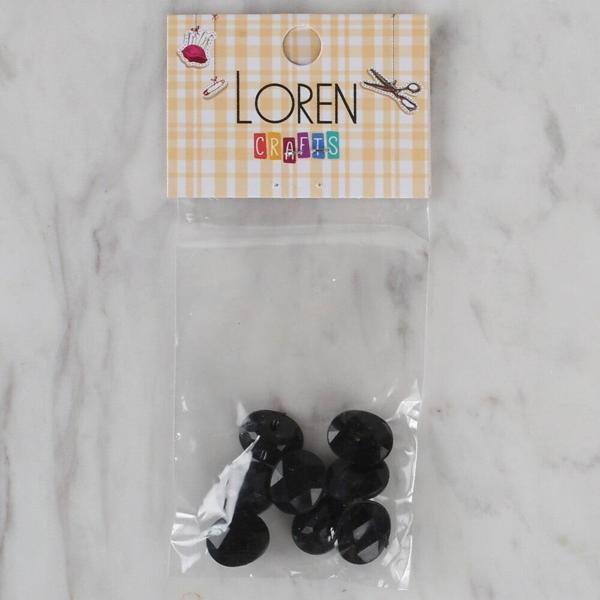Loren Crafts siyah 8 li düğme - 230 - Image 1