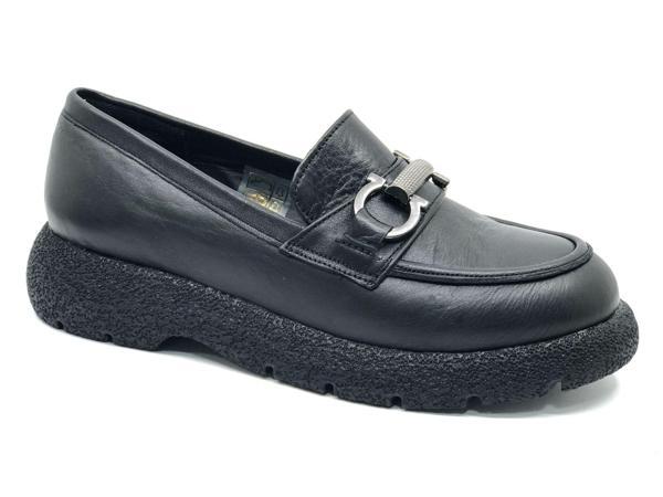 Ayakdaş 3755 Kalın Taban Kadın Loafer Hakiki Deri Babet Ayakkabı - Image 1