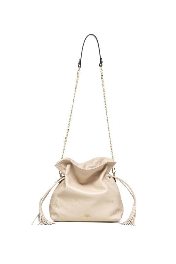 Kadın Omuz Çantası RAQUEL Piumelli Milano Bag D53 Nude - Image 1