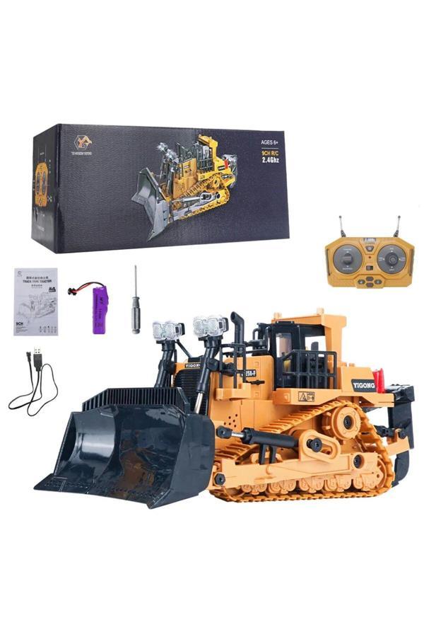 Sem oyuncak Sem Oyuncak Oyuncak Dozer 2.4 Ghz 9 Kanal Uzaktan Kumanda Traktör Oyuncak Buldozer Rc - Image 1