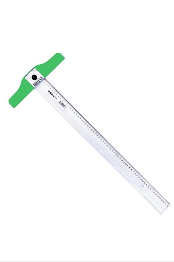 Açılı Katlanabilir T Cetveli Şeffaf Gövde 65 cm BR-111 - Image 1