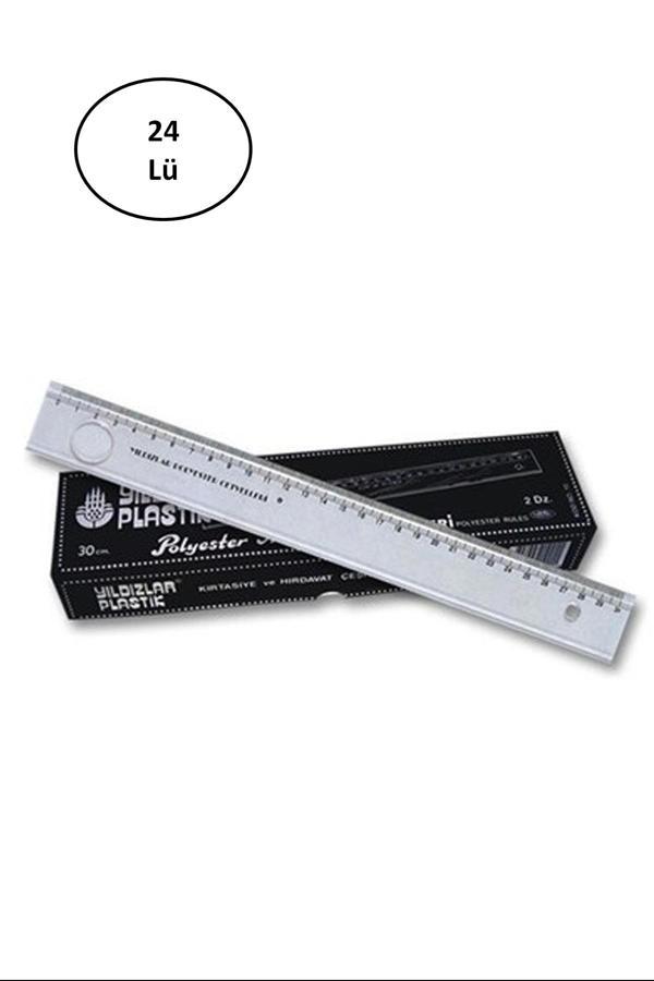 Yıldızlar Mercekli Cetve 30 Cm Cetvel 24'lü - Image 1