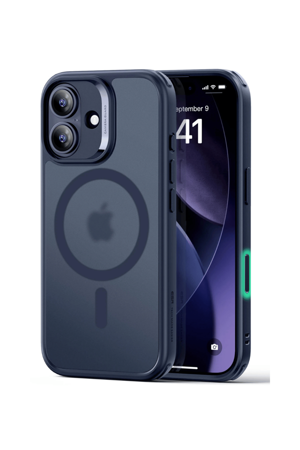 Fuchsia iPhone 17 Uyumlu Manyetik Şarj Destekli Classic Hybrid Kapak - Mavi  - Image 1