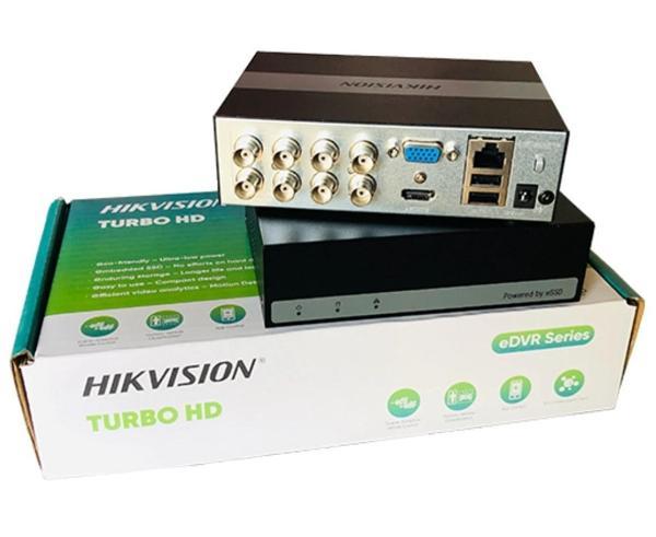 Hikvision DS-E08HGHI-D 8 Kanal 1080p Lite H.265+ 1TB eSSD Dahil Acusense Hibrit DVR Kayıt Cihazı - Image 1