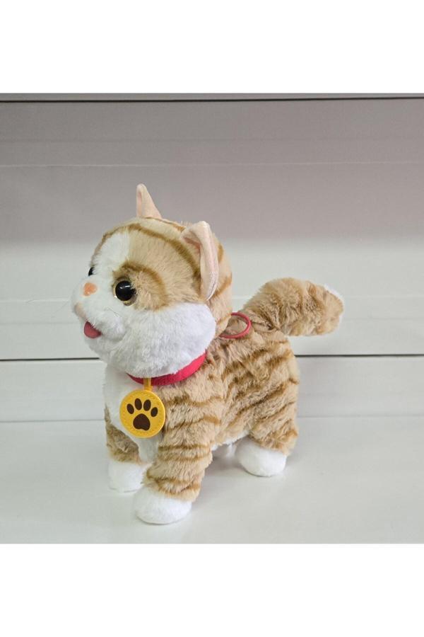 Sem oyuncak Sem Oyuncak Oyuncak Uzaktan Kumandalı Kedi Sesli Ses Kayıt Edebilen Pelüş Peluş Sevimli Dil Çıkaran 23 Cm - Image 1