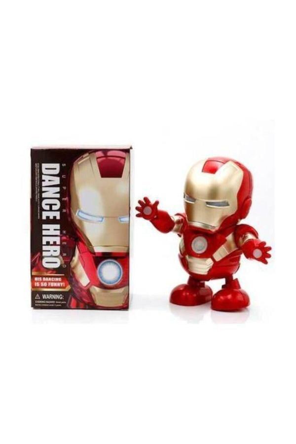 Iron Man Demir Adam Ironman Oyuncak Hareketli Işıklı Dans Eden Robot 3 Farklı Müzikli - Image 1