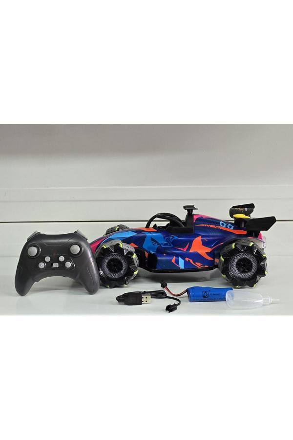 Sem oyuncak Sem Oyuncak Oyuncak Uzaktan Kumandalı Formula F1 Duman Çıkaran Full Fonksiyon Sesli Işıklı Şarjlı 360 Dönen 35Cm - Image 1