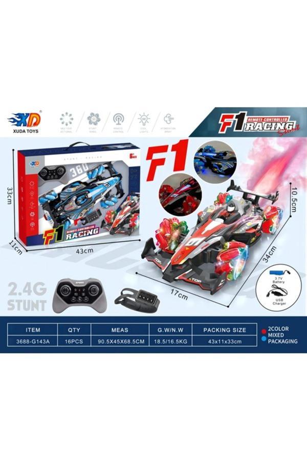 Sem oyuncak Sem Oyuncak Oyuncak Uzaktan Kumandalı Araba Şarjlı Drift Formula Sesli Elle Kontrol Duman Çıkaran - Image 1