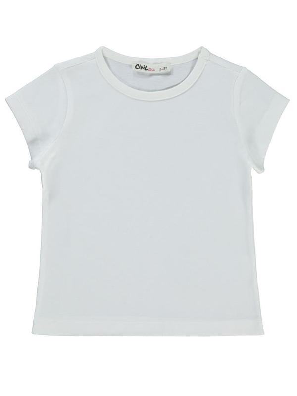 Civil Girls Basic 2-5 Yaş Tişört - Beyaz4-5 Yaş - Image 1