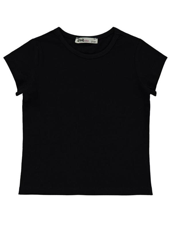 Civil Girls Basic 2-5 Yaş Tişört - Siyah5-6 Yaş - Image 1