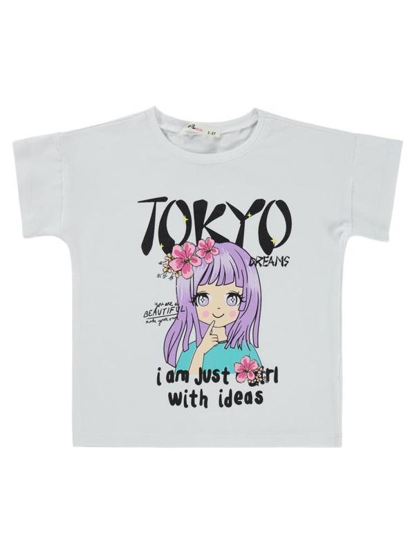 Civil Girls Tokyo Baskılı 2-5 Yaş Tişört - Beyaz5-6 Yaş - Image 1