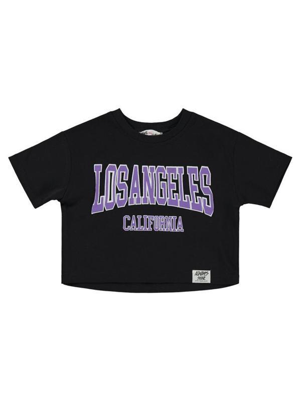 Civil Girls Los Angeles Baskılı 2-5 Yaş Tişört - Siyah4-5 Yaş - Image 1