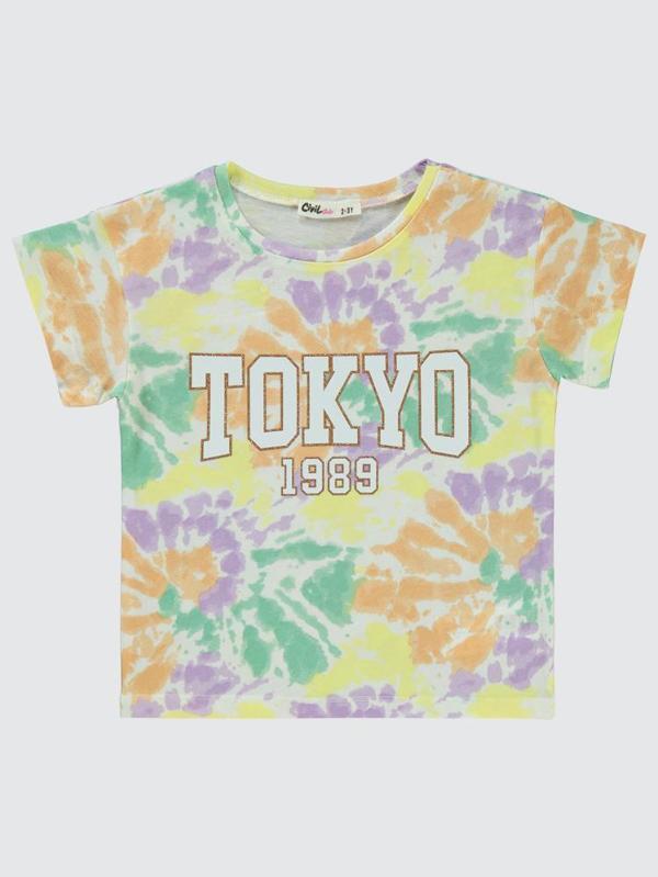 Civil Grils Tokyo Baskılı 2-5 Yaş Tişört - Lila2-3 Yaş - Image 1