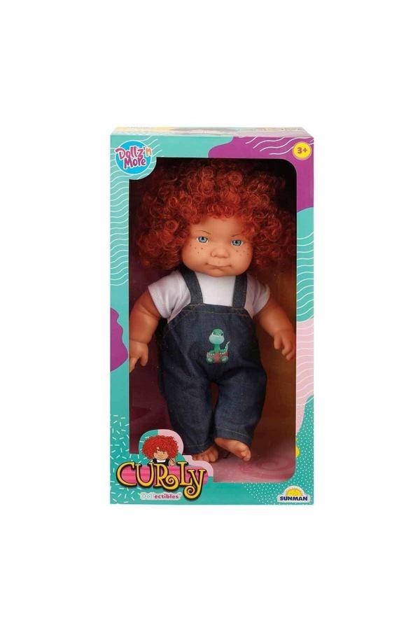 Sunman Sunman Curly Bebek Tulumlu Elbiseli Et Bebek 35 Cm - Image 1