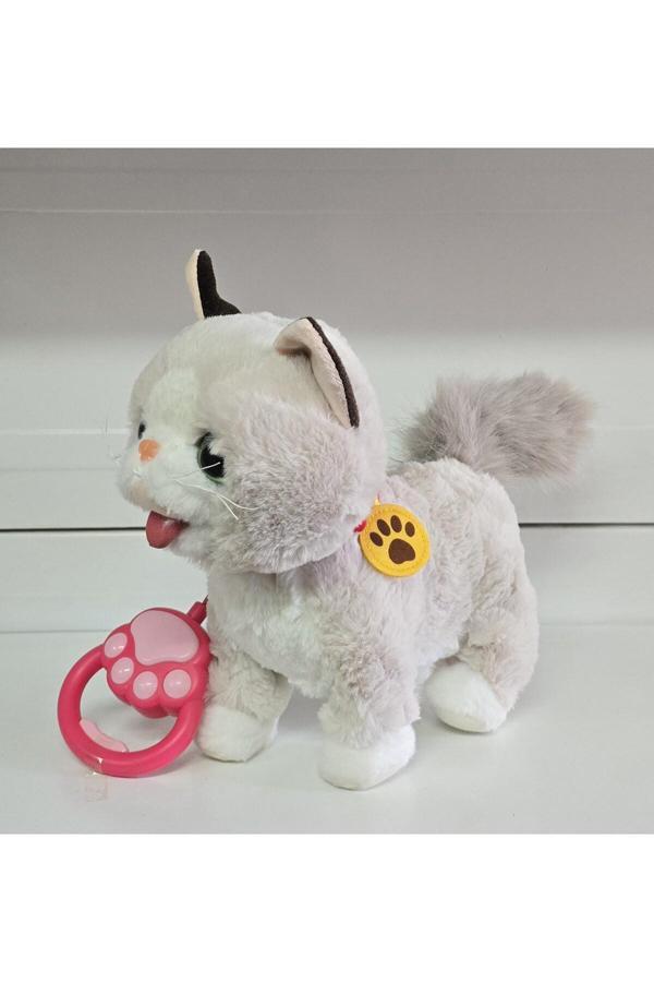 Sem oyuncak Sem Oyuncak Oyuncak Uzaktan Kumandalı Kedi Sesli Dil Çıkaran Ses Kayıt Edebilen Pelüş Peluş - Image 1