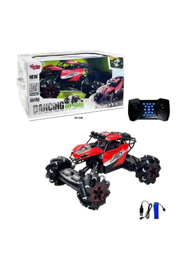 Sem oyuncak Sem Oyuncak Oyuncak Uzaktan Kumandalı Full Fonksiyon Şarjlı 2.4 Ghz 1:16 Off Road Arazi Arabası Jeep Kırmızı - Image 1