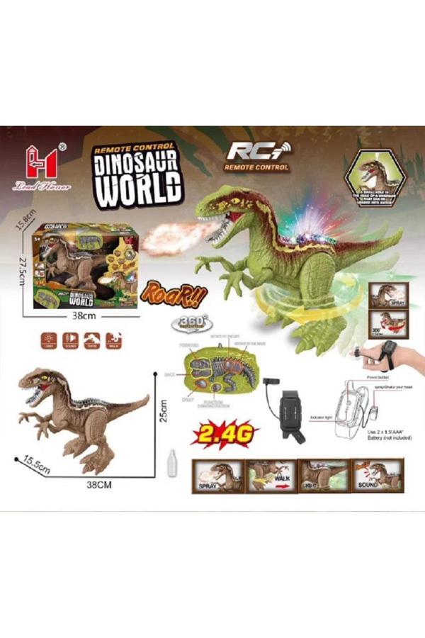 Sem oyuncak Sem Oyuncak Oyuncak Uzaktan Kumandalı El Sensörlü Şarjlı Işıklı Sesli Dinazor Dinozor Trex - Image 1