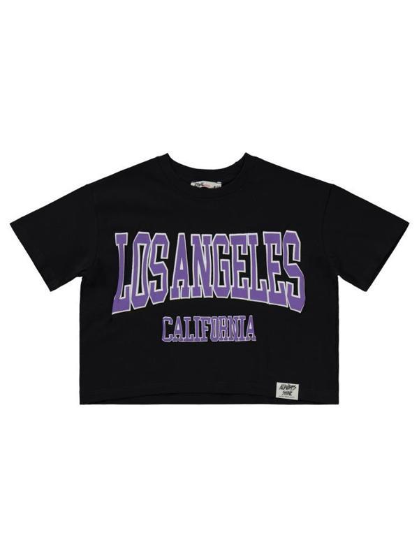 Civil Girls Los Angeles Baskılı 10-13 Yaş Tişört - Siyah11-12 Yaş - Image 1