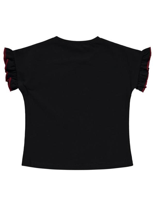 Civil Girls Bowtifully Baskılı 2-5 Yaş Tişört - Siyah4-5 Yaş - Image 1