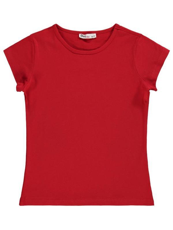 Civil Girls Basic 10-13 Yaş Tişört - Kırmızı12-13 Yaş - Image 1