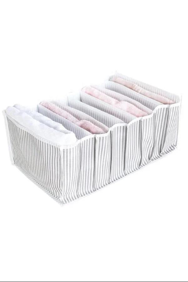 Çizgili Akordiyon Organizer L Boy 24x37x18 Cm Royaleks-EV354 - Image 1