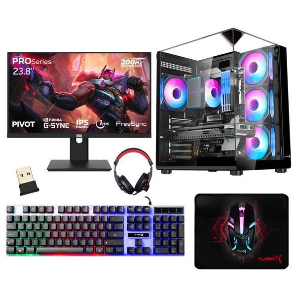 Turbox Tx6515 Ryzen 5 5500 32GB Ram 2TB NVMe SSD RTX3050 23.8 200Hz Oyuncu Masaüstü Bilgisayarı - Image 1