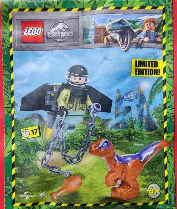 LEGO Jurassic World 122332 Jetpack-Ranger and Raptor - Image 1