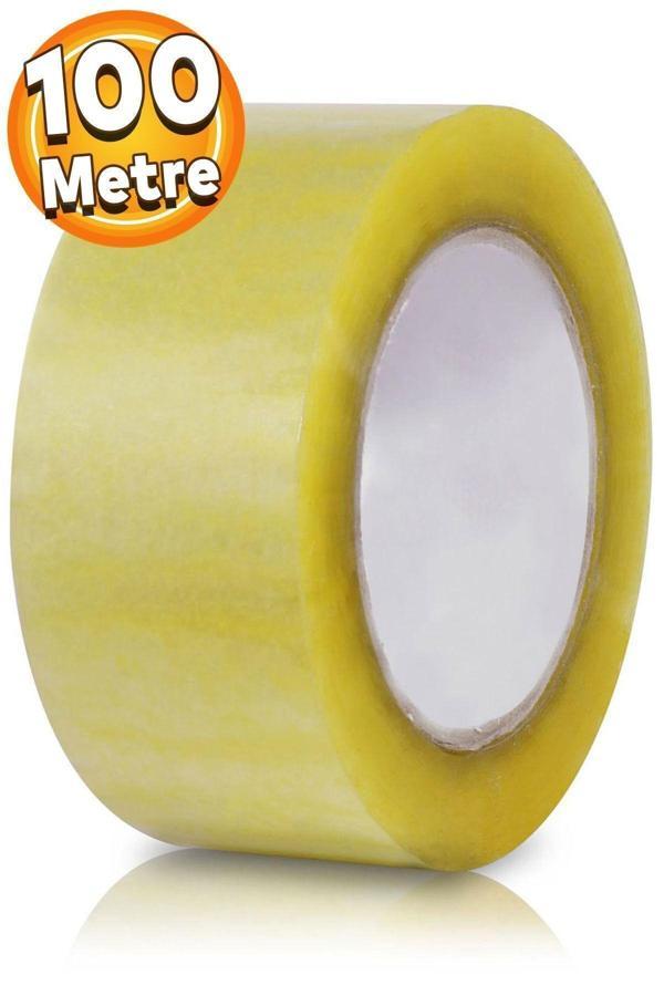 Vanckey 1 Adet Koli Bandı 45 Mm X 100 Mt Şeffaf Güçlü Yapışkanlı Kopmayan Bant Bandı - Image 1