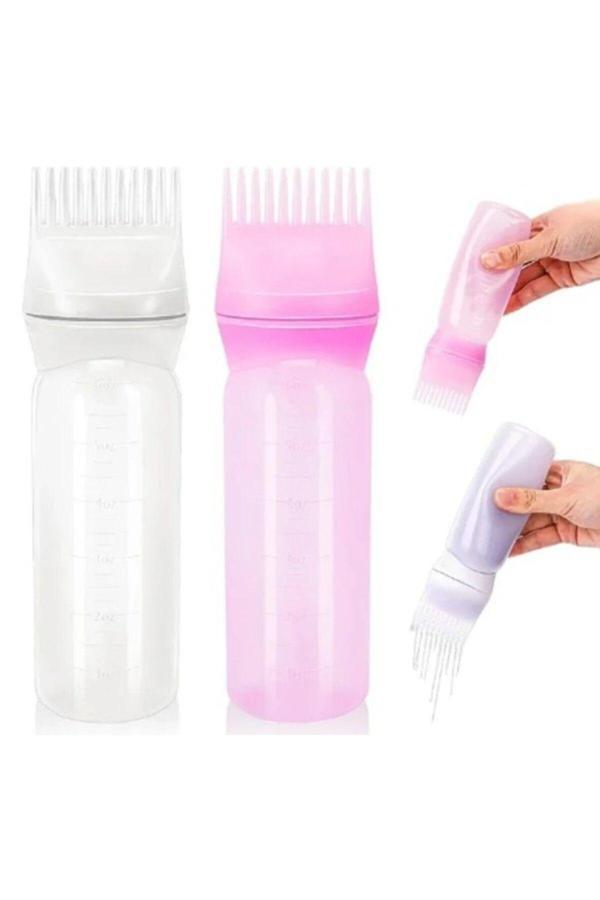 Vanckey 1 Adet Taraklı Saç Boyama Şişesi Saç Boyama Tarağı Saç Bakım Tarağı Saç Bakım Yağı Aplikatörü - Image 1