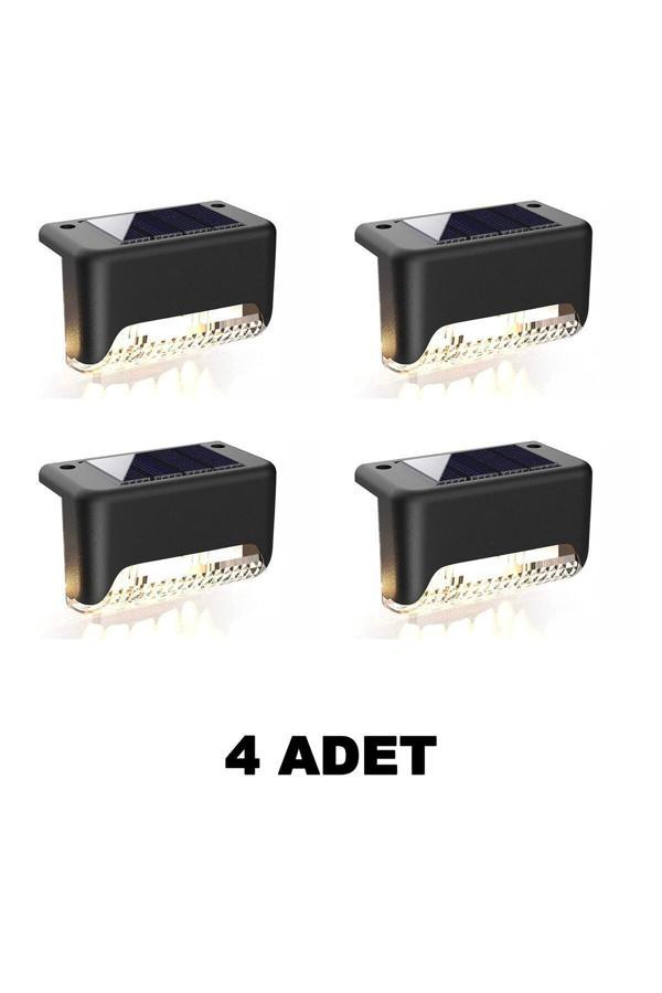 Vanckey 4 Adet L Solar Led Güneş Enerjili Su Geçirmez Köşebent Led Işık Merdiven Veranda Bahçe Aydınlatma - Image 1