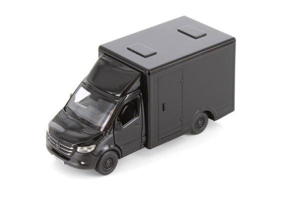 Kinsmart Mercedes Sprinter Metal Çek Bırak Kamyonet Siyah - Image 1
